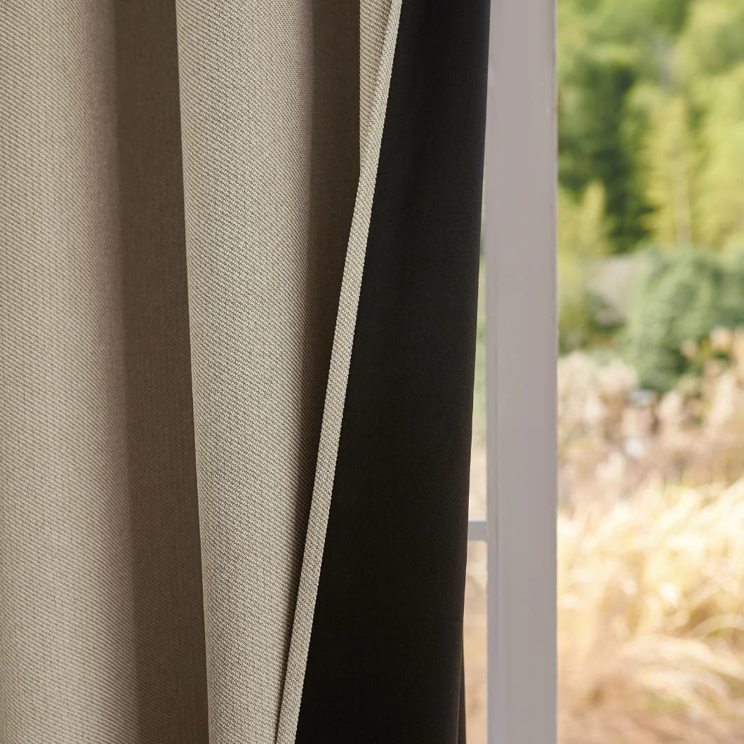 Curtain Club Blackout Grommet Curtains 52x63 Linen (1 pair)