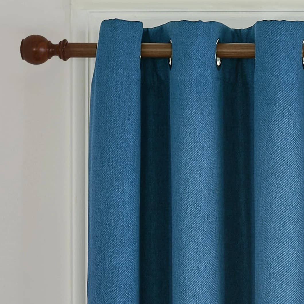 Curtain Club Blackout Grommet Curtains 52x63 Navy (1 pair)