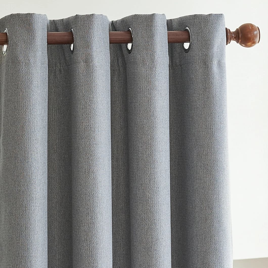 Curtain Club Blackout Grommet Curtains 52x63 Silver (1 pair)