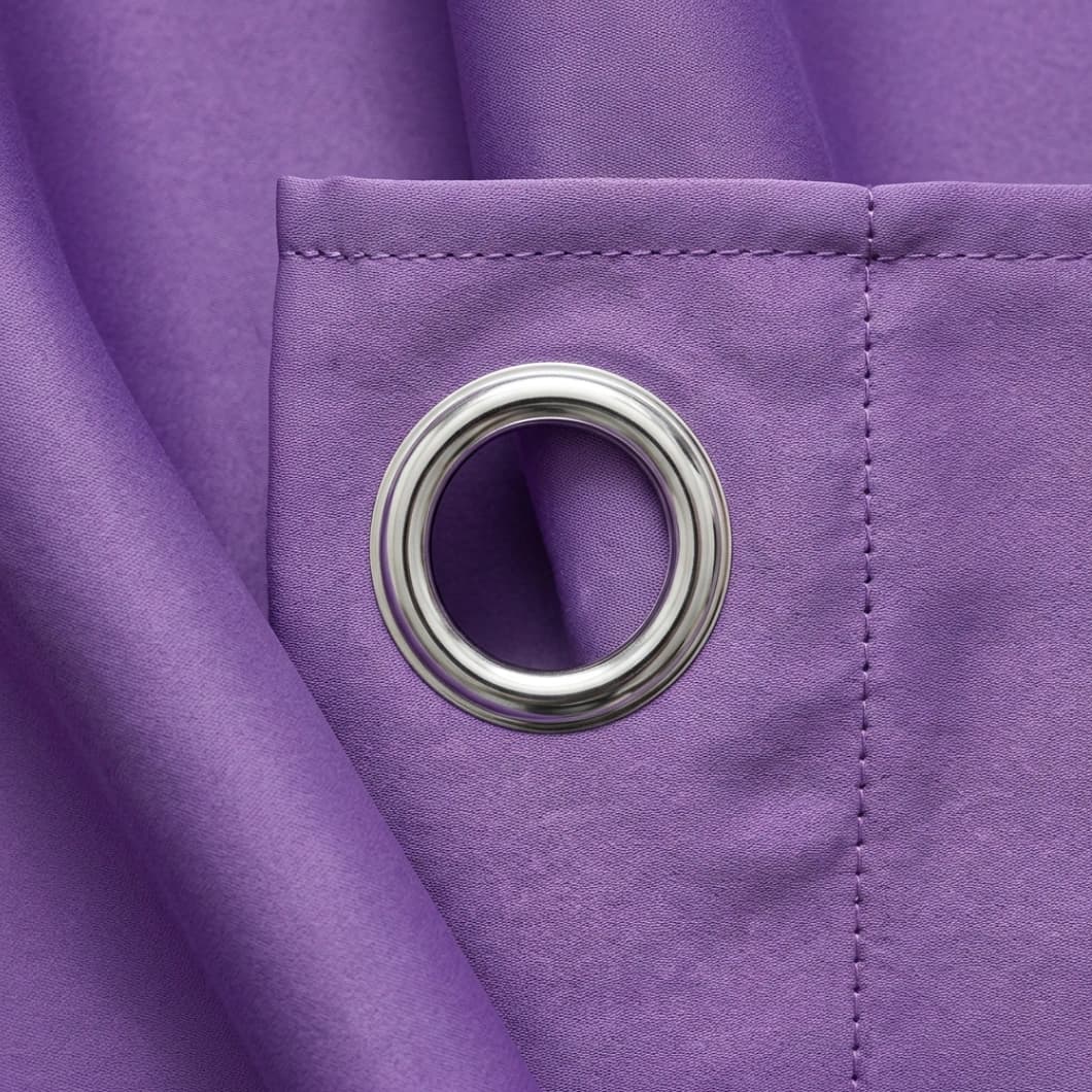 Curtain Club Solid Blackout Grommet Curtains 52x84 Violet (1 Pair)