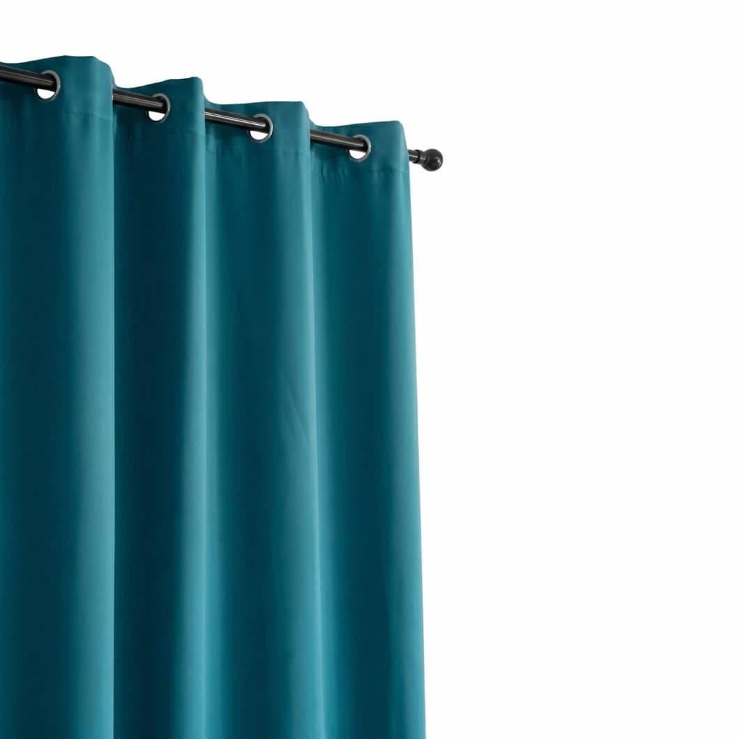 Curtain Club Solid Blackout Grommet Curtains 52x84 Teal (1 Pair)