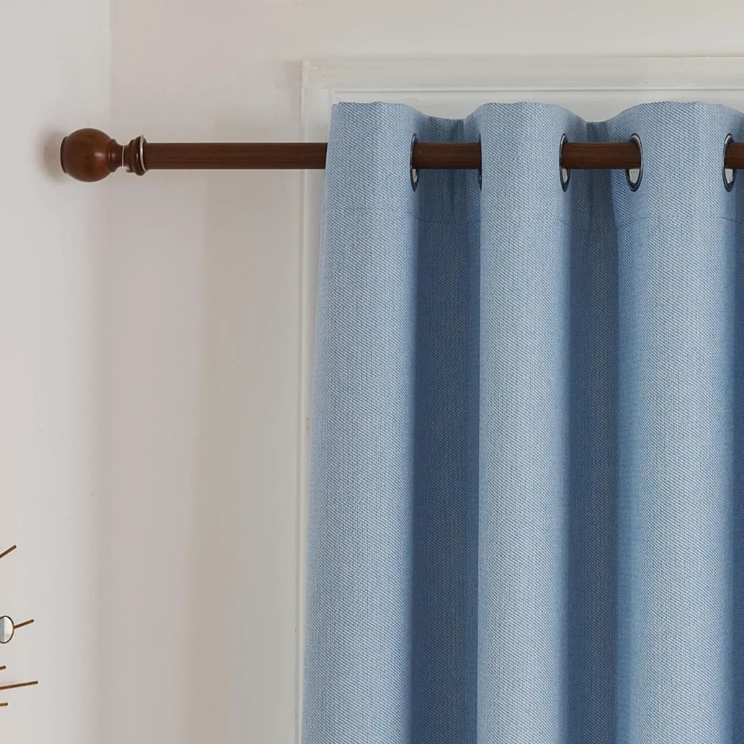 Blackout Grommet Curtains 52x84 Light Blue (1 Pair)