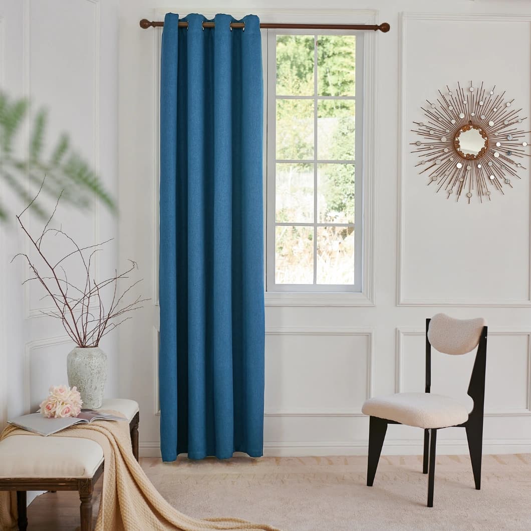 Blackout Grommet Curtains 52x84 Navy (1 Pair)