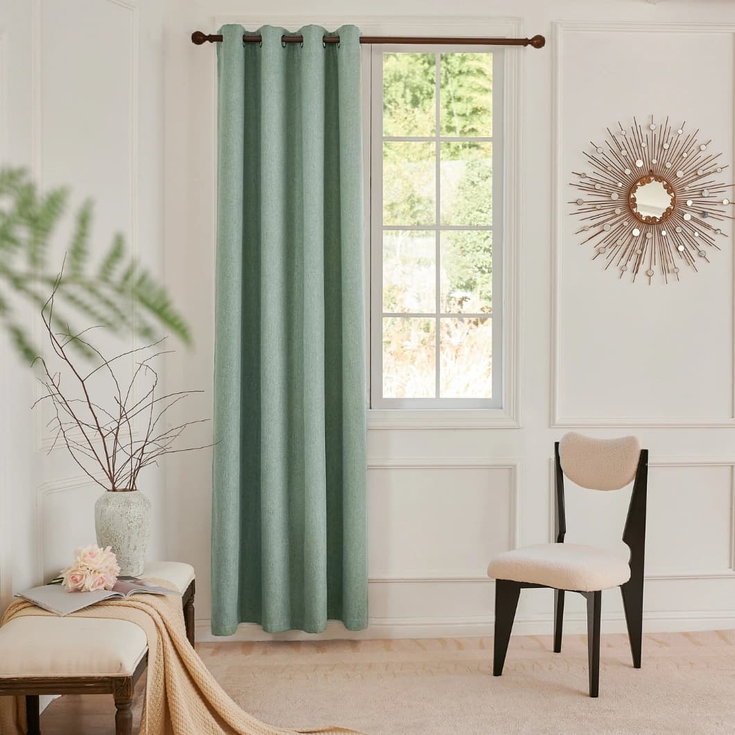 Blackout Grommet Curtains 52x84 Sage (1 Pair)