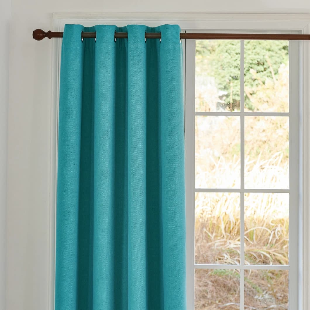 Blackout Grommet Curtains 52x84 Turquoise (1 Pair)