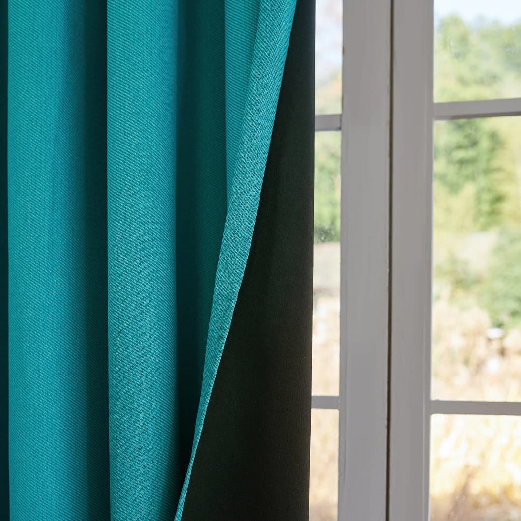 Blackout Grommet Curtains 52x84 Turquoise (1 Pair)