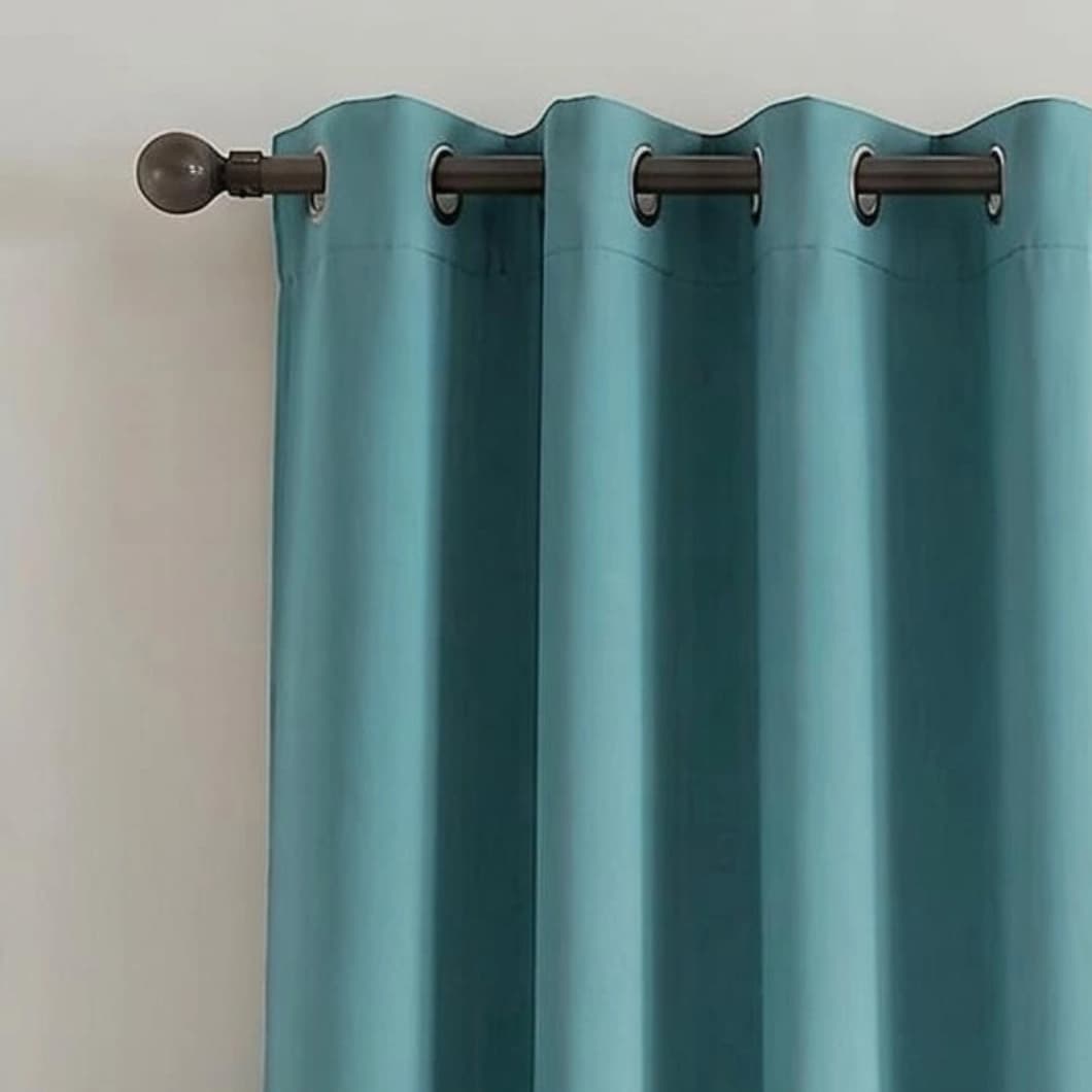 Curtain Club Blackout Grommet Curtains 52x84 Turquoise (1 Pair)