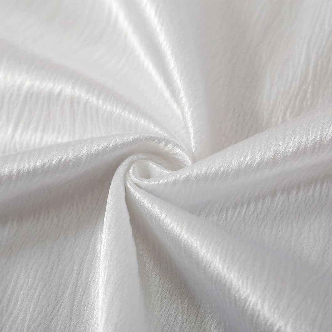 Heavy Crushed Sateen Rod Pocket Blackout Curtain 52x90 White (1 Pair)
