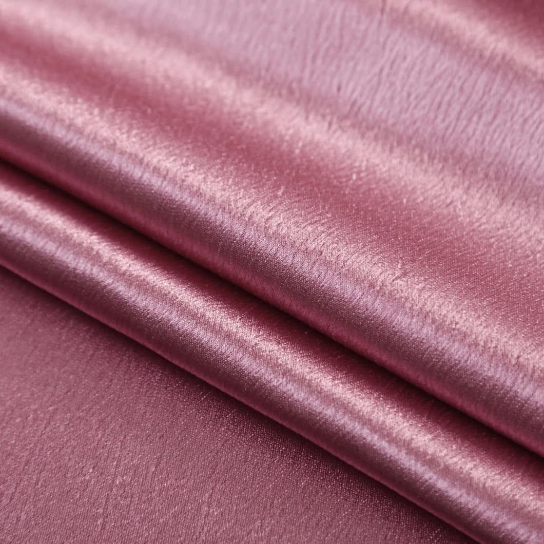 Heavy Crushed Sateen Rod Pocket Curtain 52x90 Dusty Rose (1 Pair)