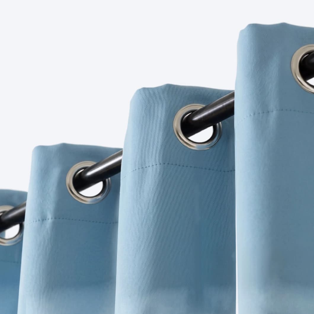 Curtain Club Solid Blackout Grommet Curtains 52x84 Sky Blue (1 Pair)