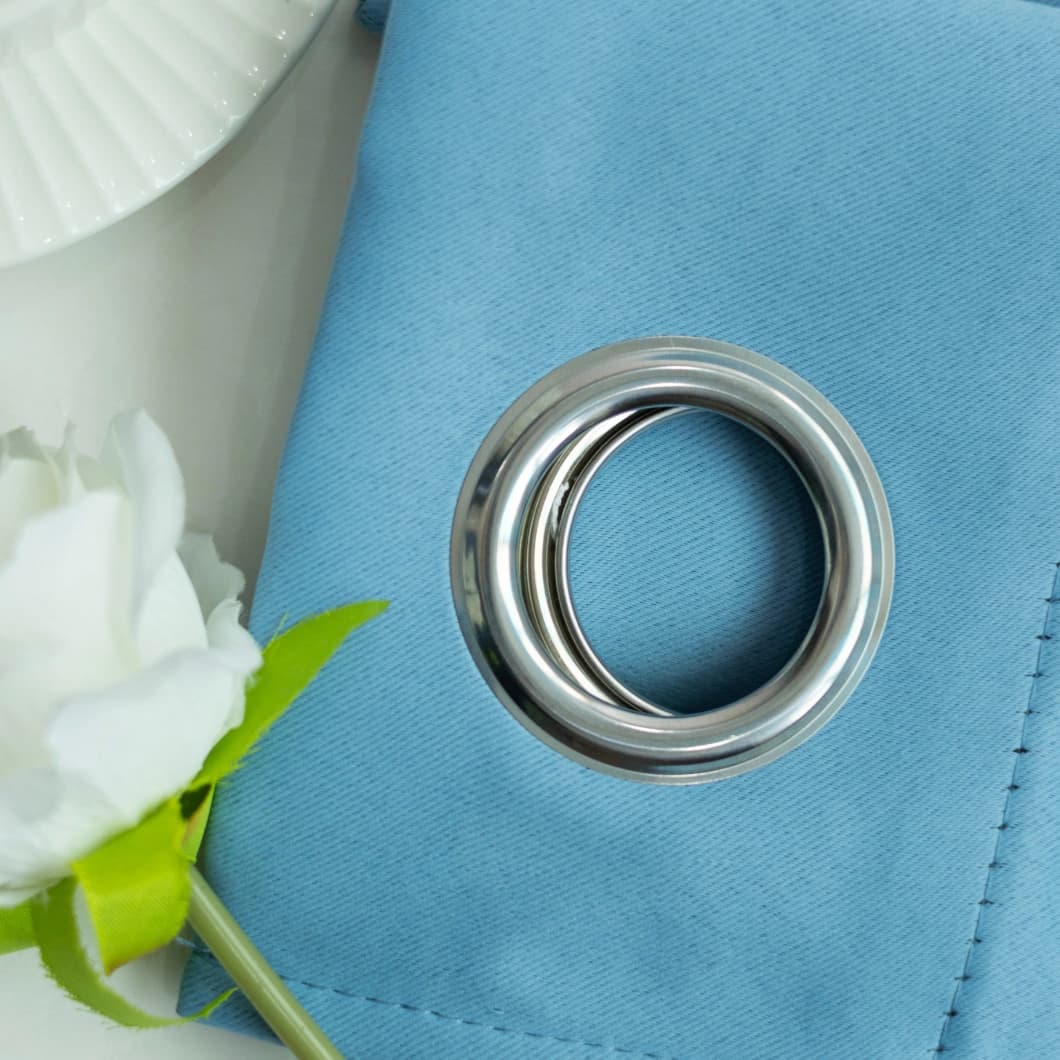 Curtain Club Solid Blackout Grommet Curtains 52x84 Sky Blue (1 Pair)