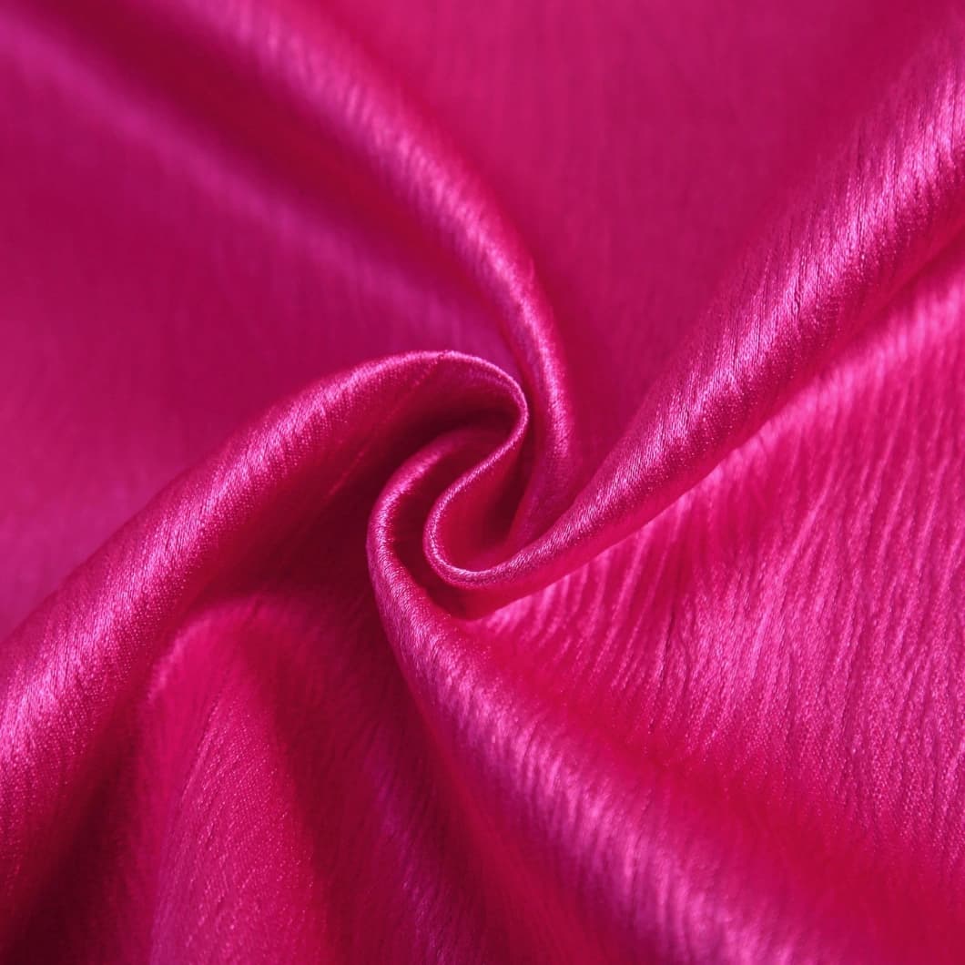 Heavy Crushed Sateen Rod Pocket Curtains 52x90 Bright Rose (1 Pair)
