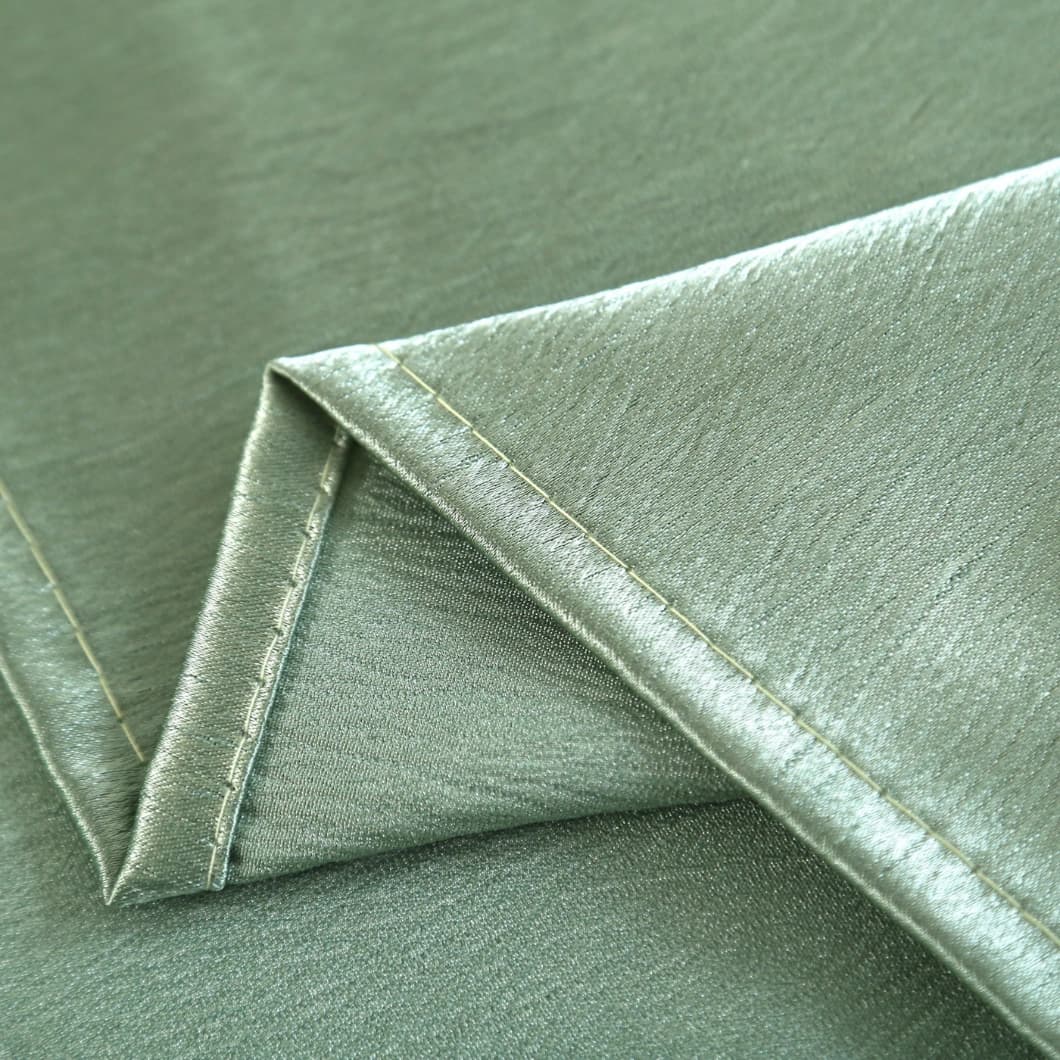 Heavy Crushed Sateen Rod Pocket Curtain 52x90 Sage (1 Pair)