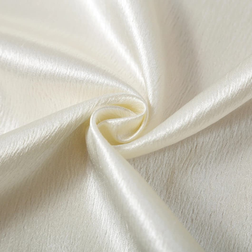 Heavy Crushed Sateen Rod Pocket Curtains 52x90 Beige (1 Pair)
