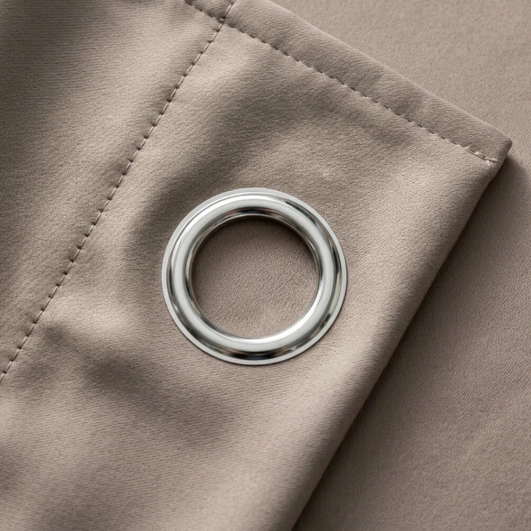 Curtain Club Solid Blackout Grommet Curtains 52x84 Taupe (1 Pair)