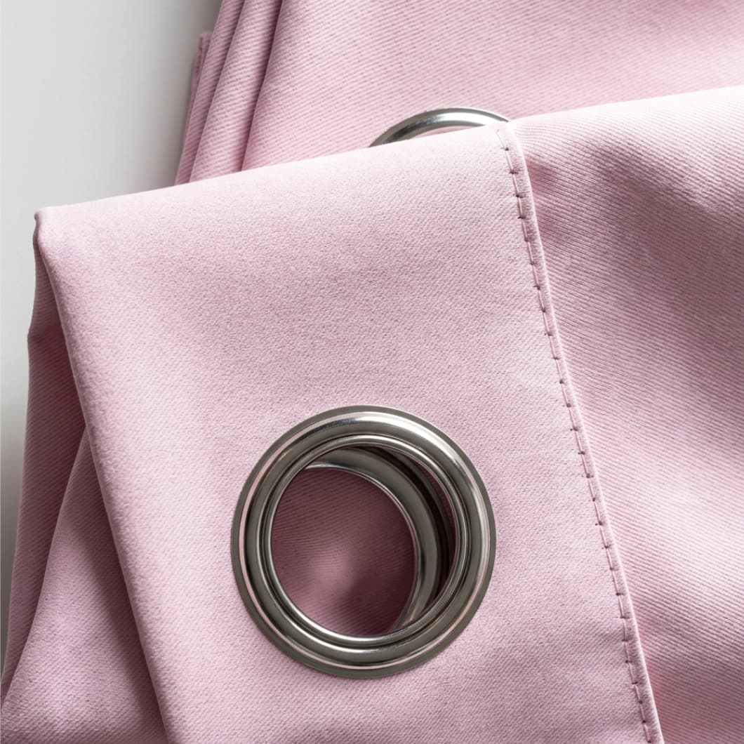 Curtain Club Solid Blackout Grommet Curtains 52x84 Pink (1 Pair)