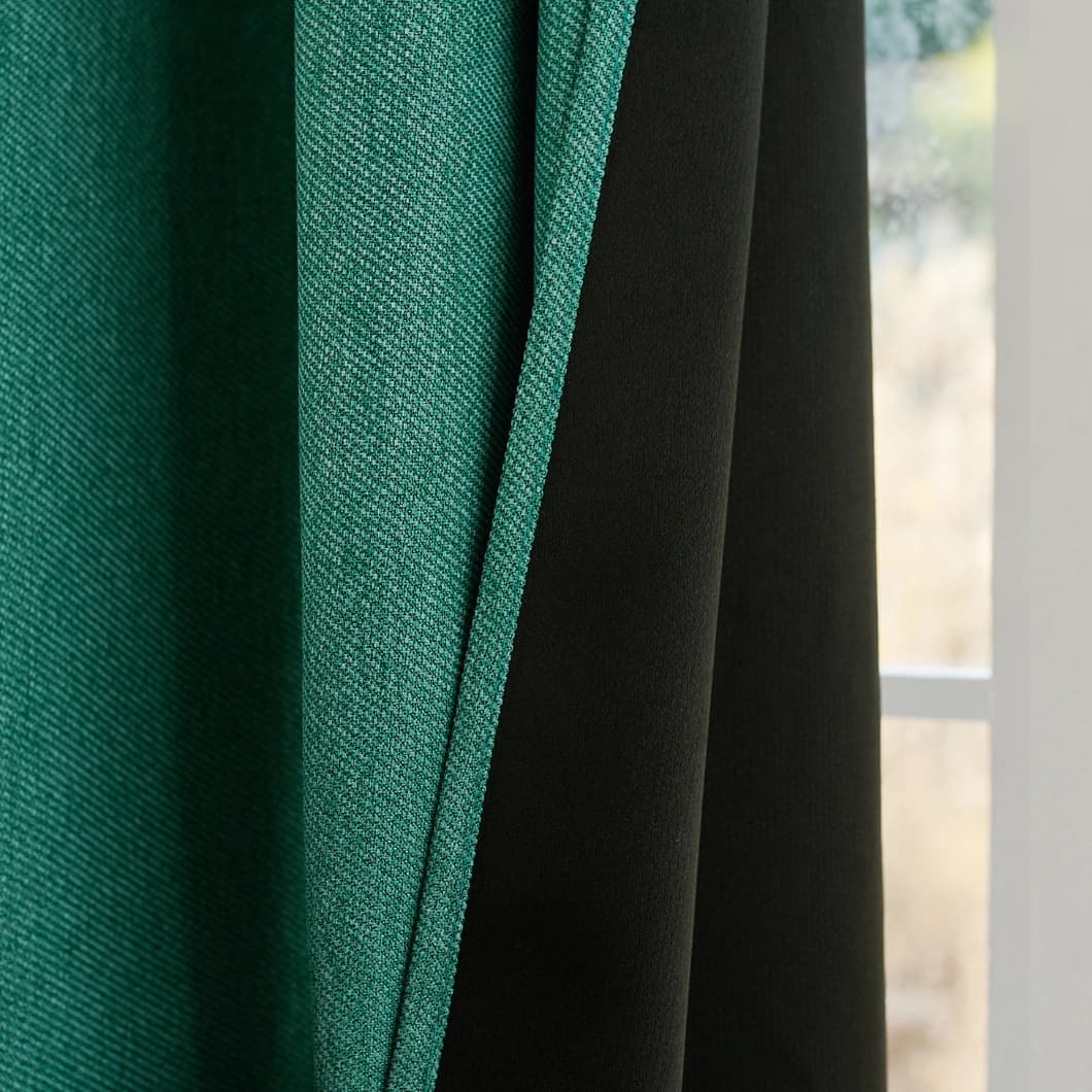 Blackout Grommet Curtains 52x63 Bright Green (1 pair)